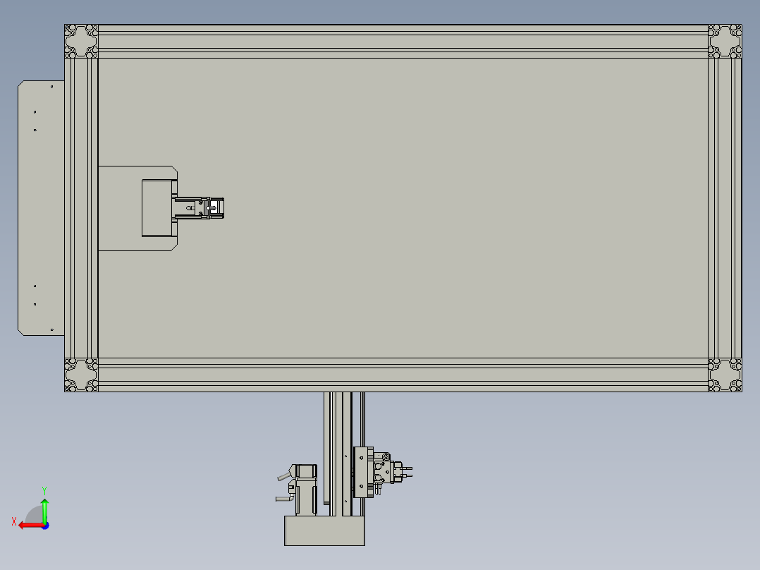 摆盘机构后视图