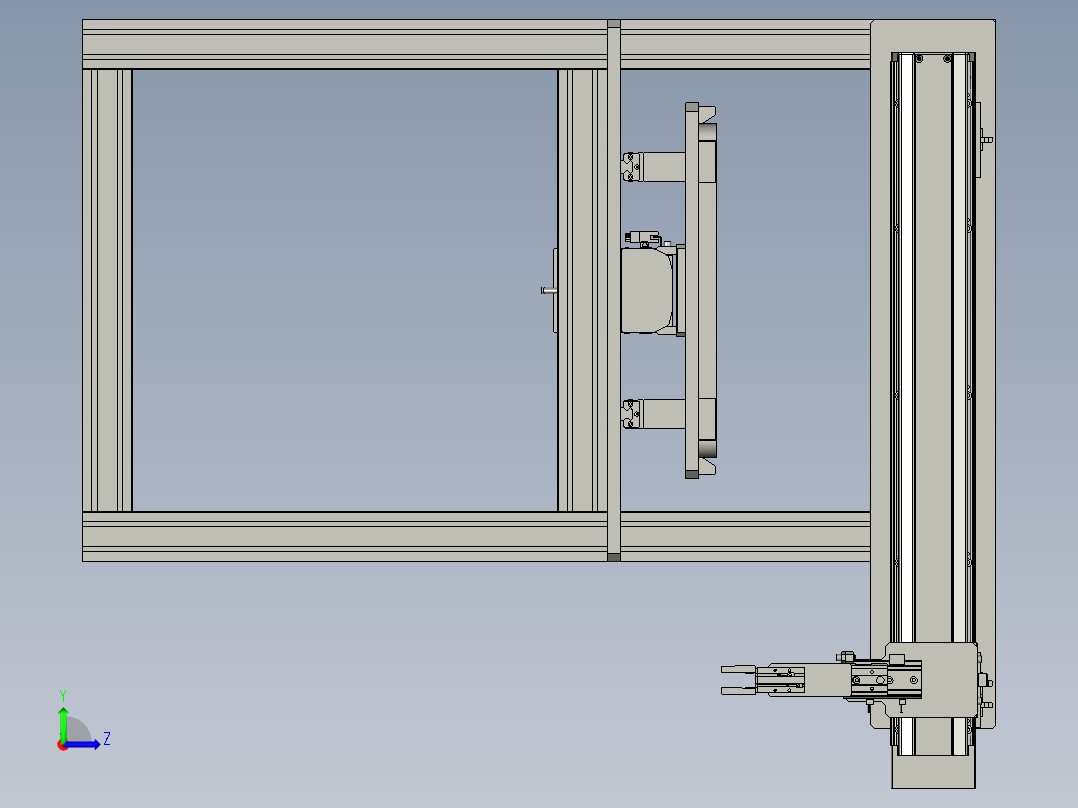 摆盘机构左视图