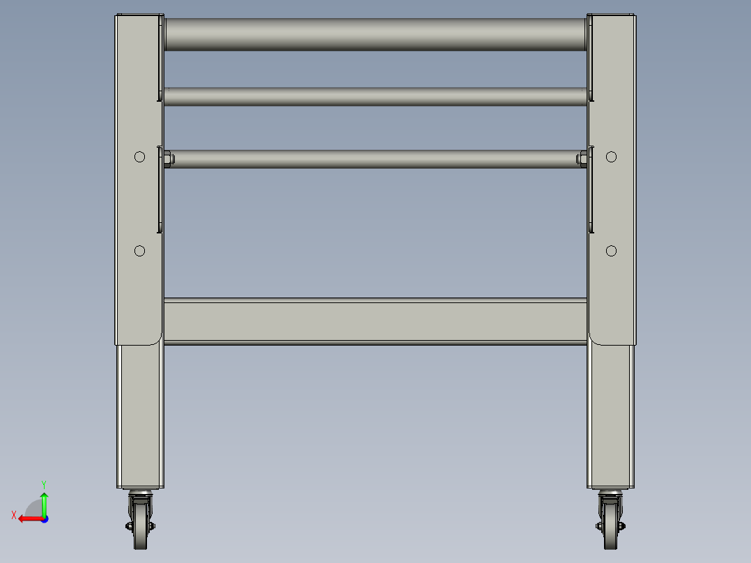 伸缩转弯流水线输送带后视图