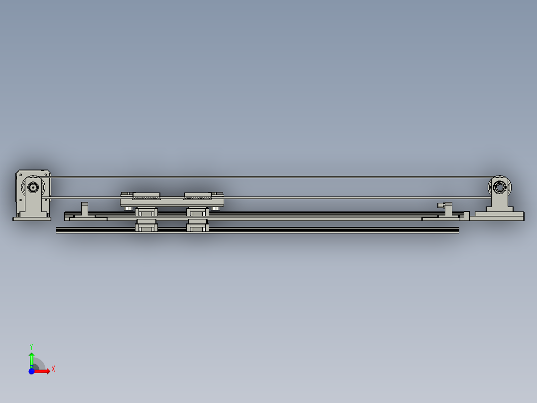 上下移载桁架前视图