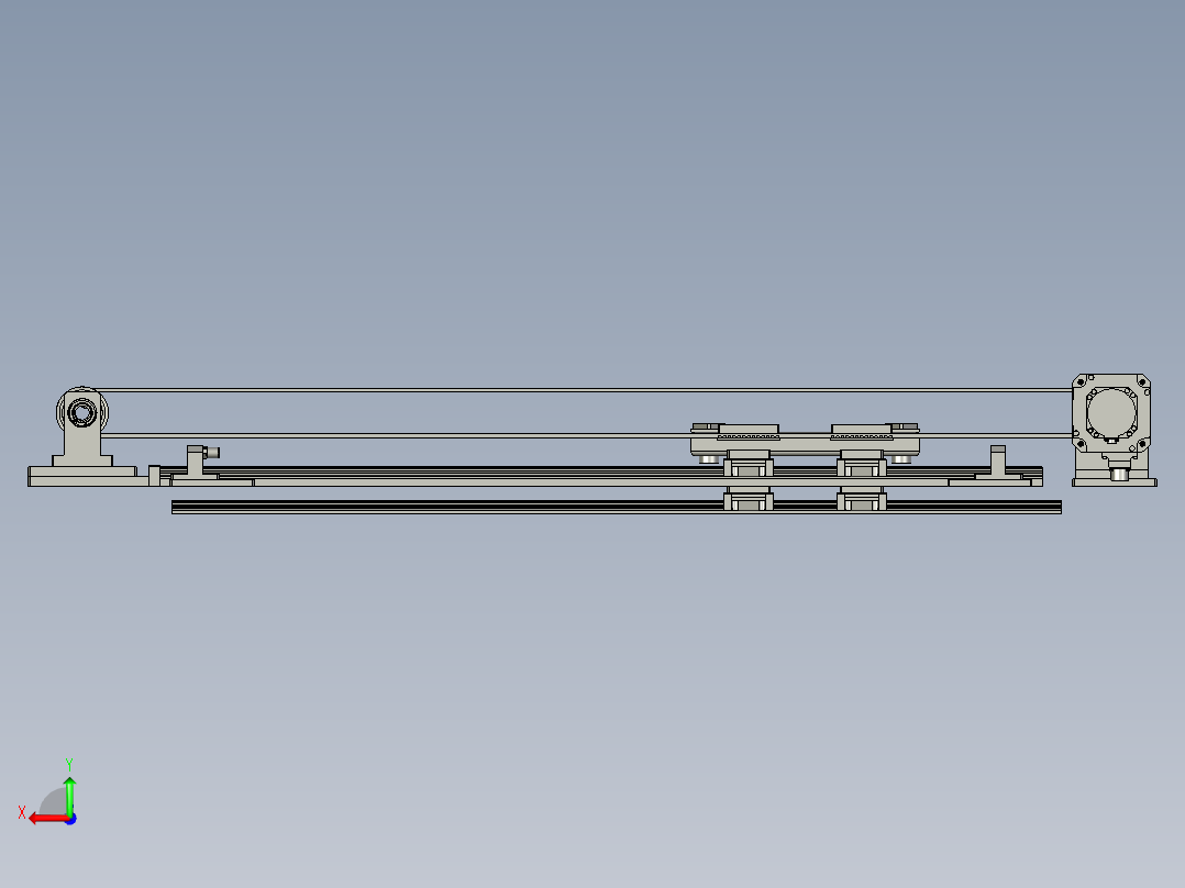 上下移载桁架后视图
