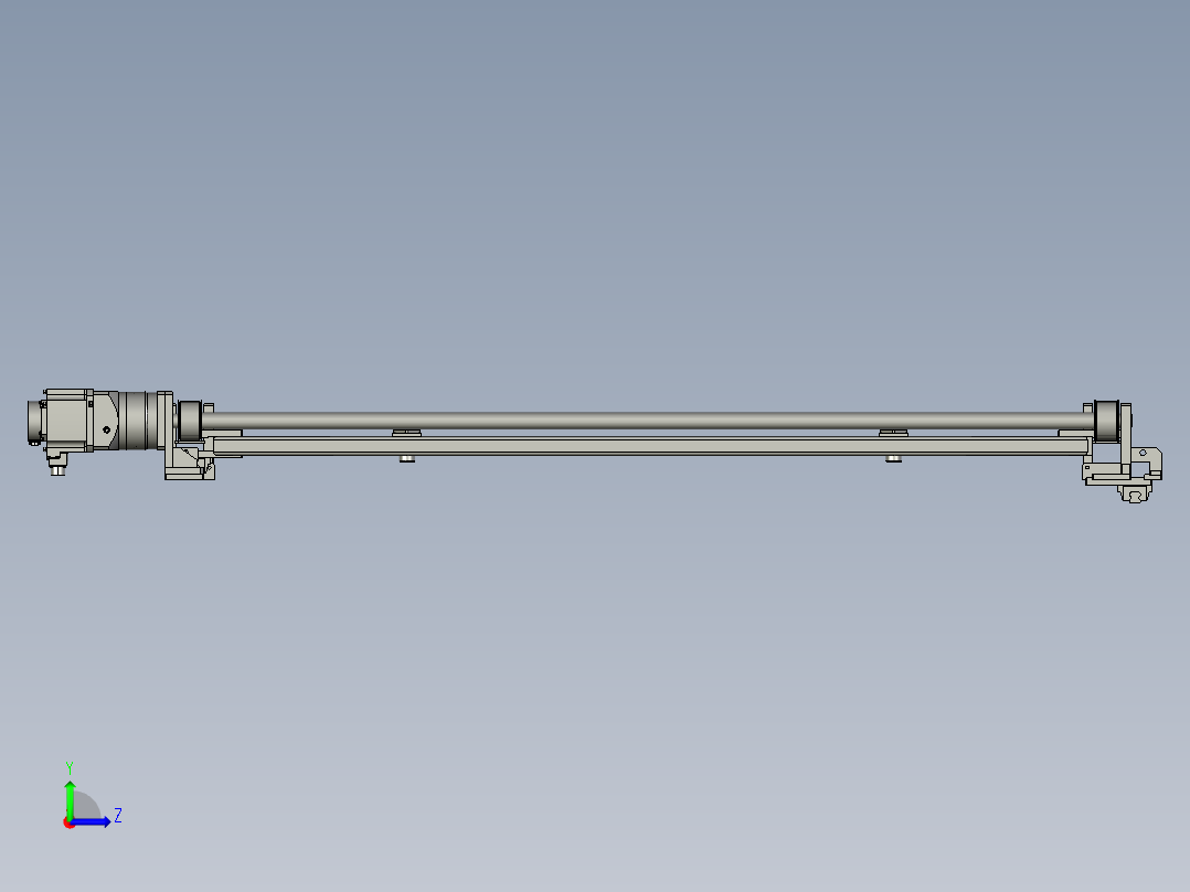 上下移载桁架左视图