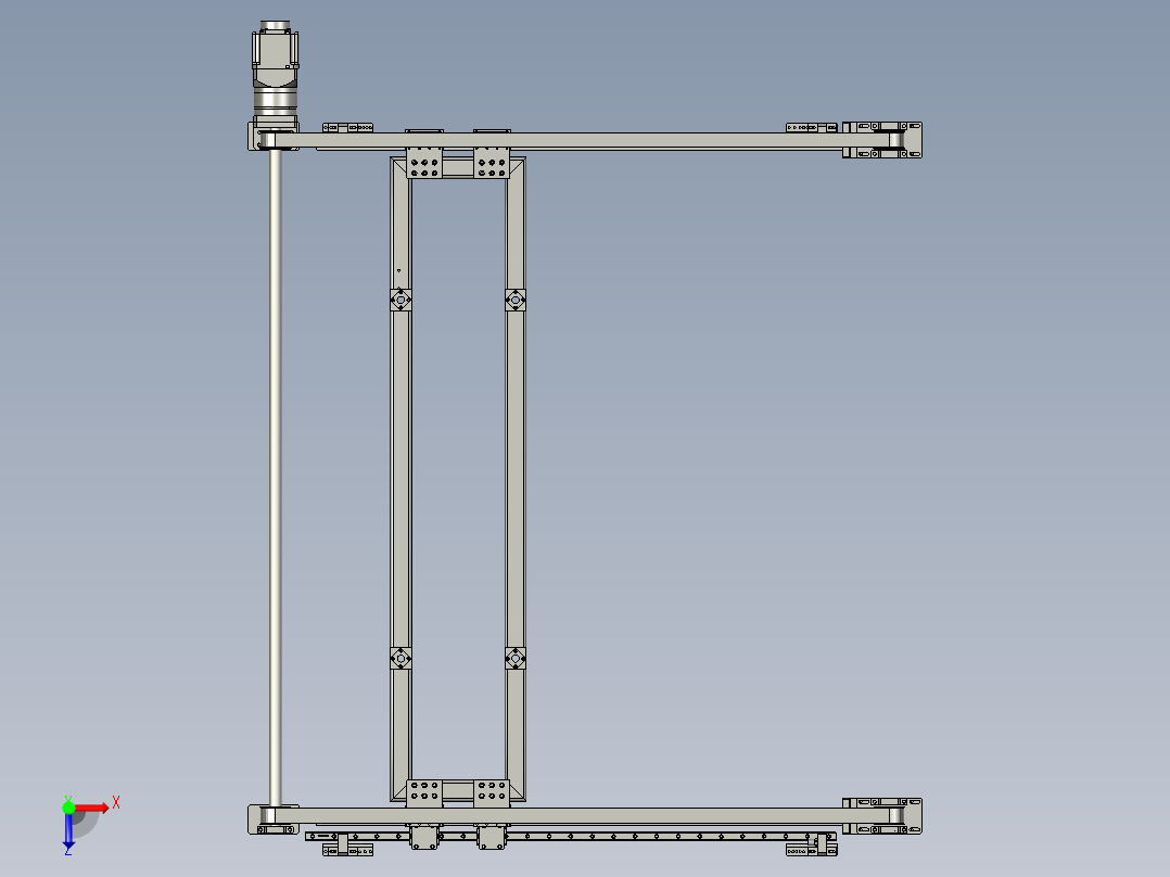 上下移载桁架俯视图
