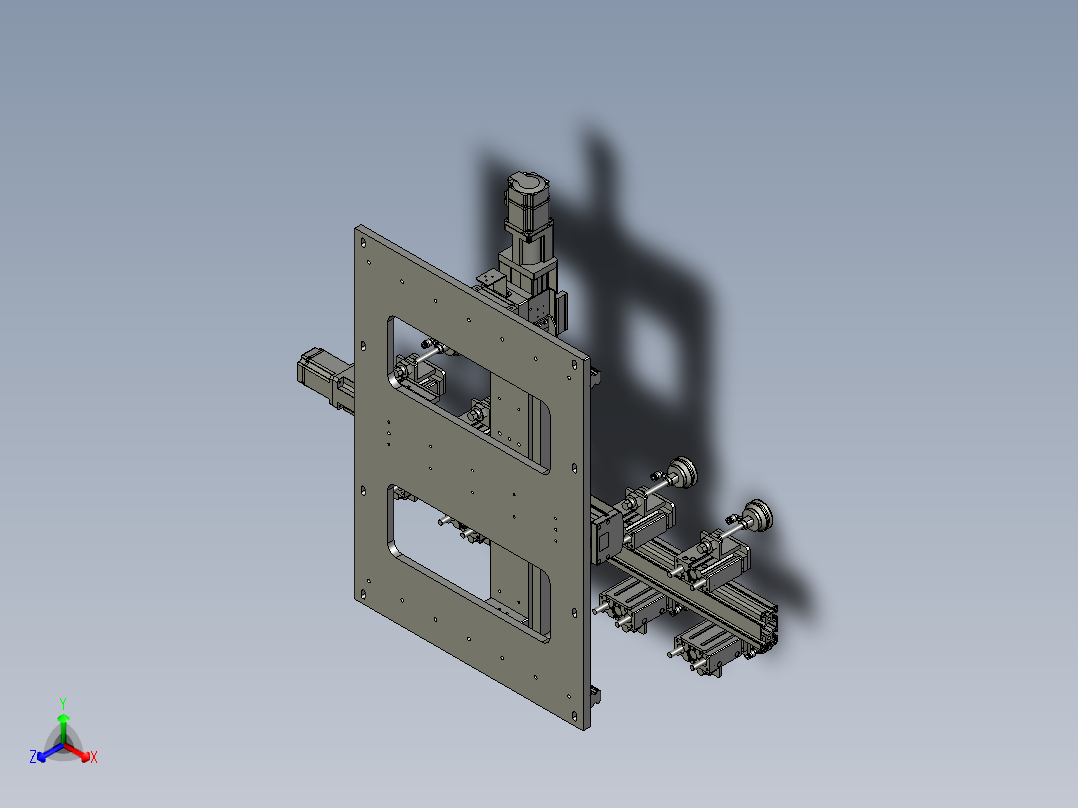447-08双轴出料机构主视图