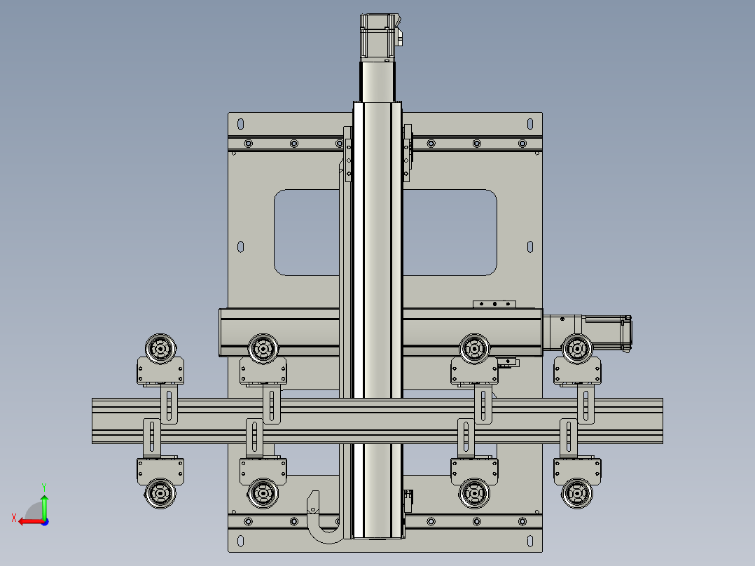 447-08双轴出料机构后视图