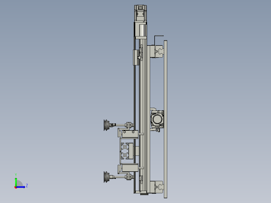 447-08双轴出料机构左视图