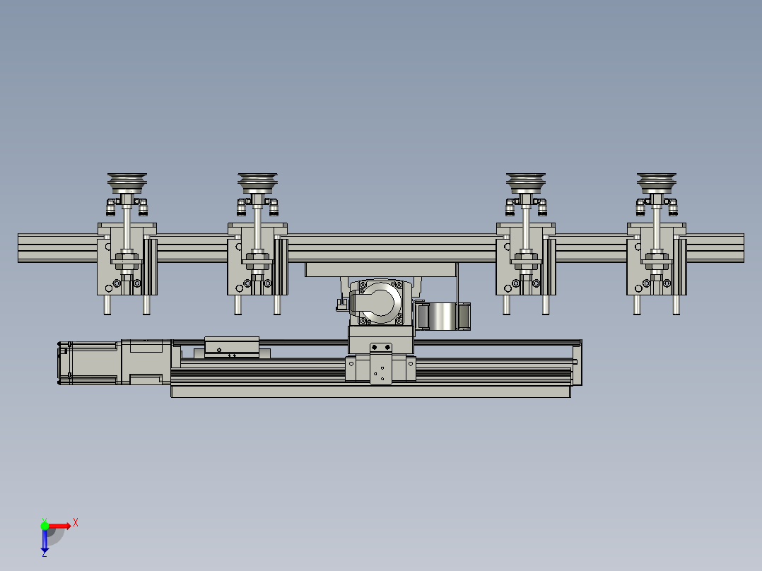 447-08双轴出料机构俯视图