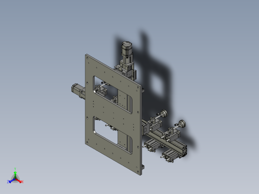447-08双轴出料机构正等轴测缩略图