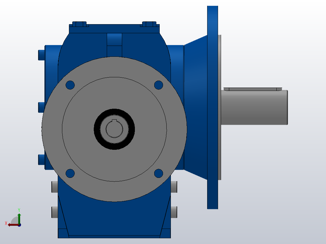 SF87ZP蜗轮蜗杆减速机SF87-16.39-M1-B-P100后视图