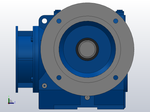 SF87ZP蜗轮蜗杆减速机SF87-16.39-M1-B-P100左视缩略图