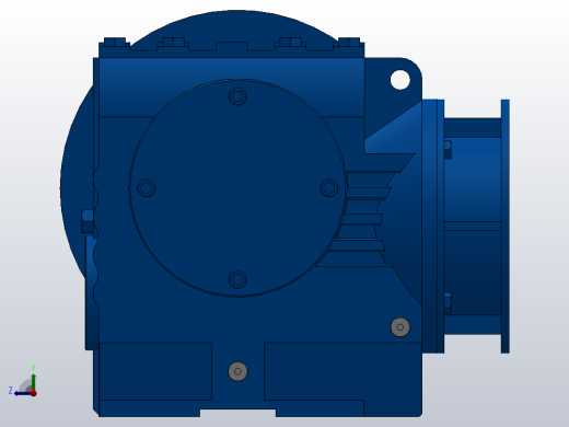 SF87ZP蜗轮蜗杆减速机SF87-16.39-M1-B-P100右视缩略图