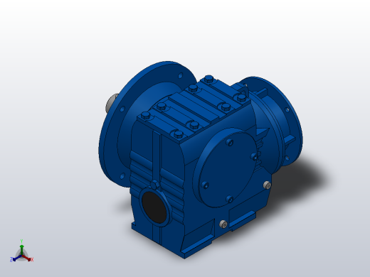 SF87ZP蜗轮蜗杆减速机SF87-16.39-M1-B-P100正等轴测缩略图
