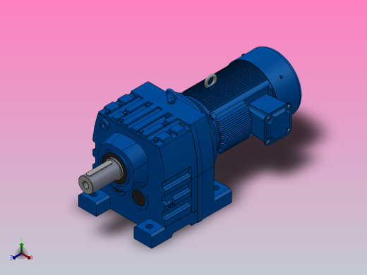 R137底脚轴伸式安装斜齿轮减速机R137-Y11-4P-160M-M1-0°