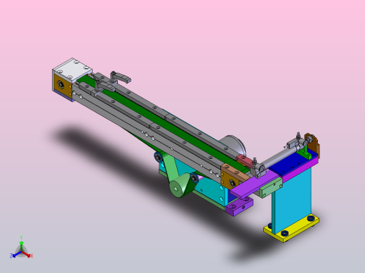 A4小皮线详细结构正等轴测缩略图