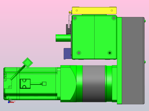 欧规同步带GTB110-750W伺服+行星减速机[GTB85-L20-300-RDT-M750W-C2-N]滑台模组三菱电机前视缩略图