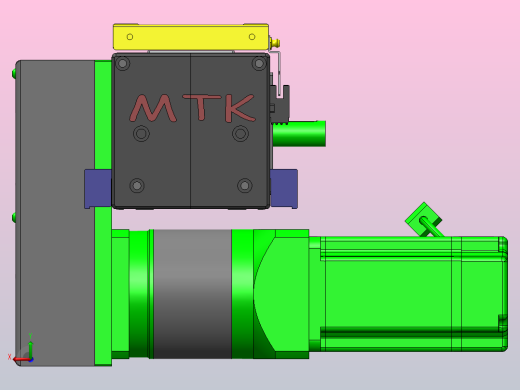 欧规同步带GTB110-750W伺服+行星减速机[GTB85-L20-300-RDT-M750W-C2-N]滑台模组三菱电机后视缩略图