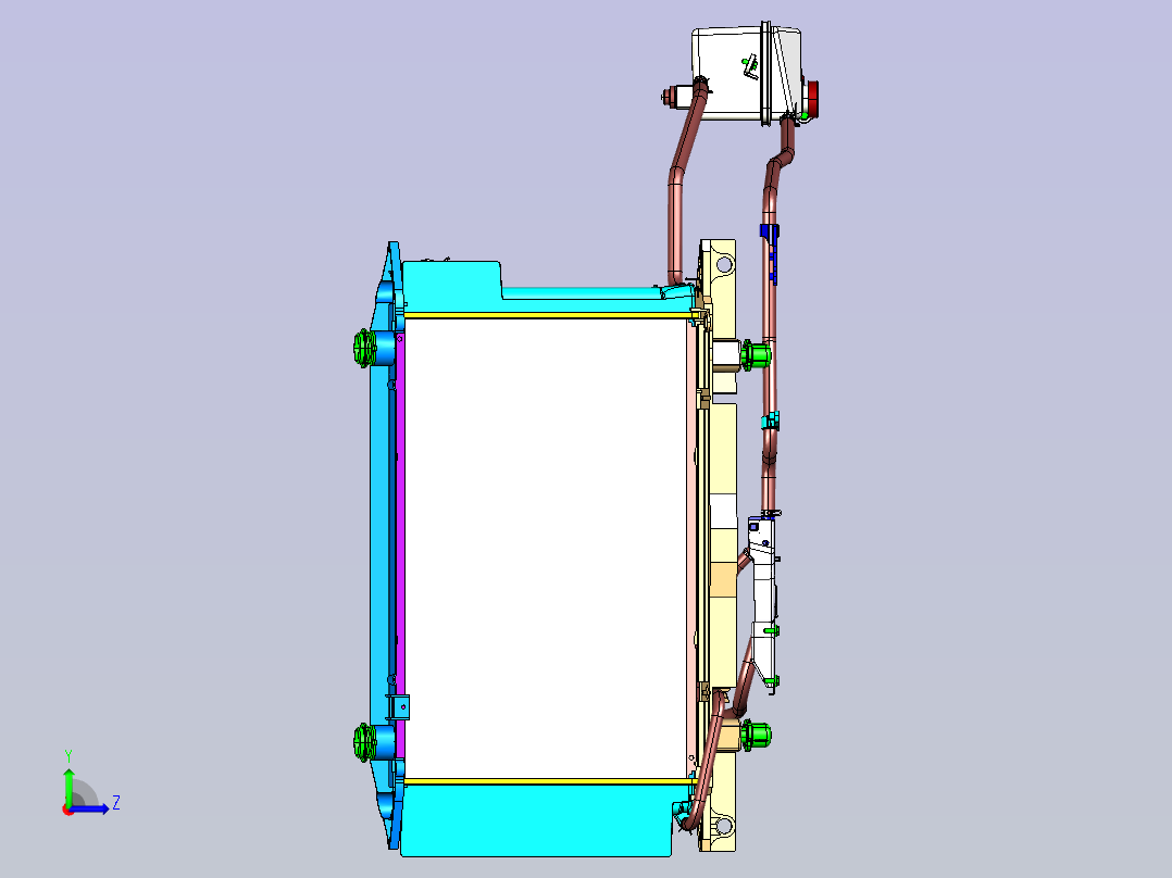丰田威驰_雅力士轿车底盘左视图