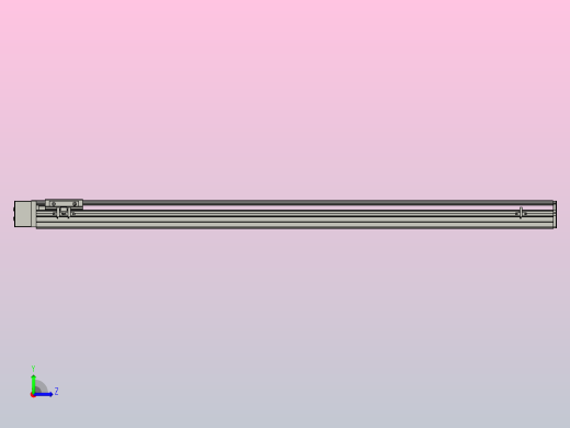 SYS12-BR-1050-200W滚珠花健、支撑座、滚珠丝杠、交叉导轨、直线模组.STEP左视缩略图