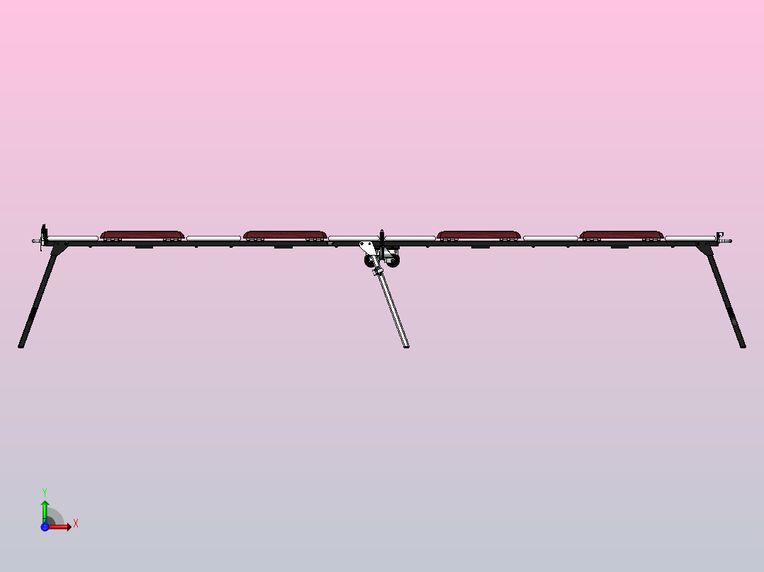 便携式移动座椅前视图