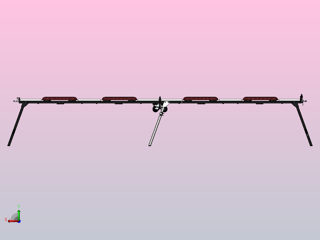 便携式移动座椅后视图