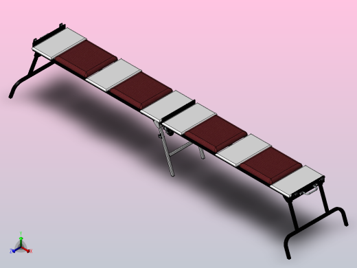 便携式移动座椅正等轴测缩略图