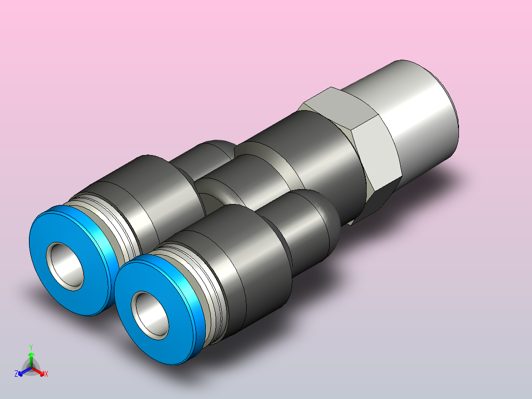 快插接头QSY-1_8-4主视图