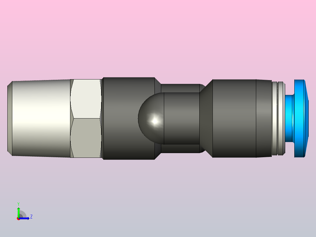 快插接头QSY-1_8-4左视图