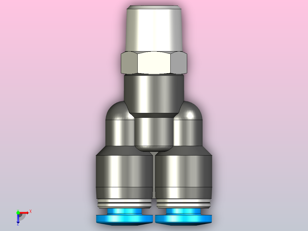 快插接头QSY-1_8-4俯视图