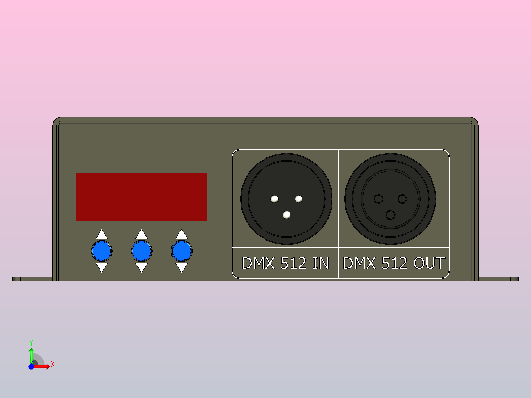 Led控制器DMX-512前视图