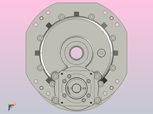 RV减速器常规产品外形图ZD-10CBX-   -RCA-A-S-14-5070M5-3001俯视缩略图