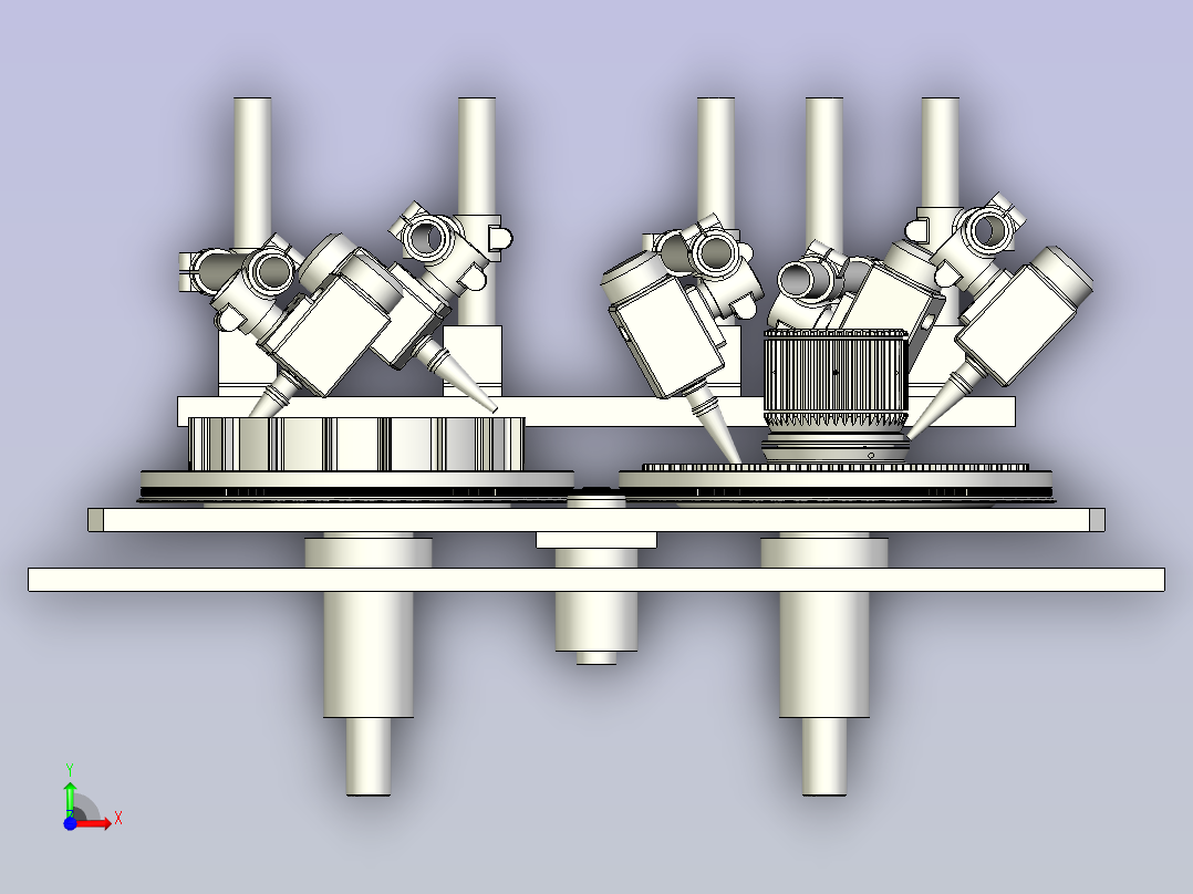 离合器润滑机3D图纸前视图