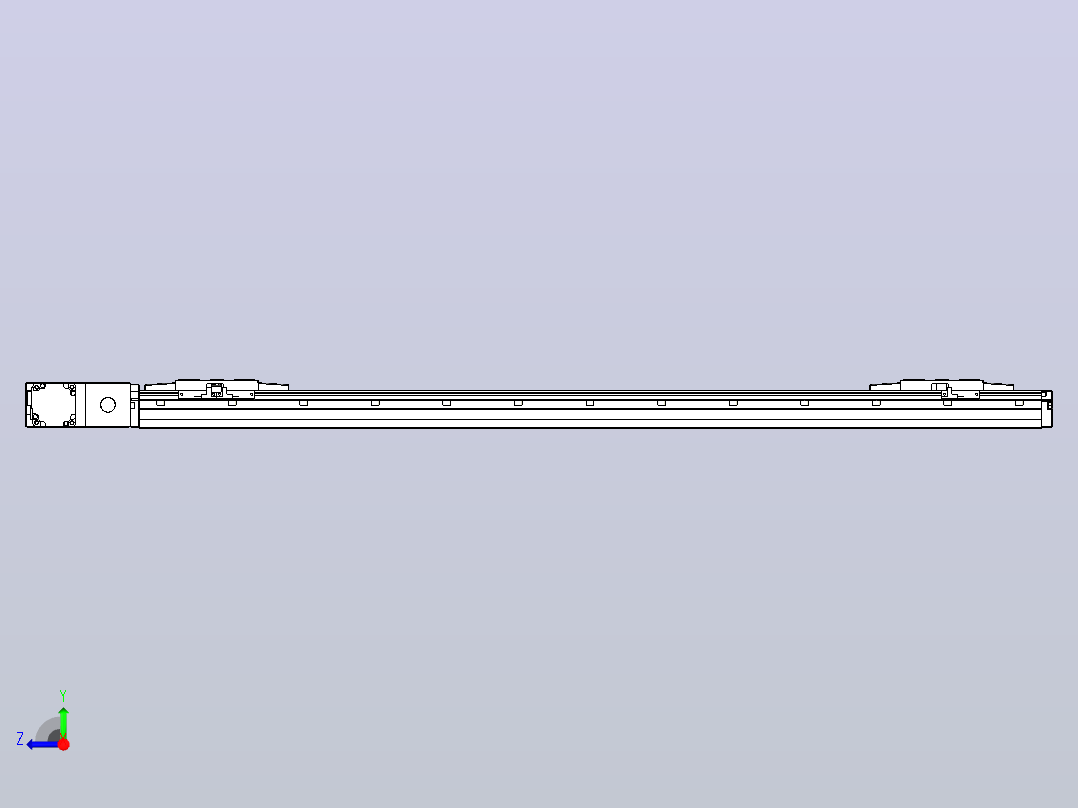 皮带直线轴双滑块型TPA-GCBS-120-P70-L400-QL-M20-N3右视图