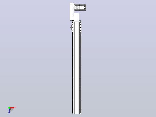 皮带直线轴半封闭可选导轨TPA-HNB-85D-90-L700-MR-C-P20-N3俯视缩略图