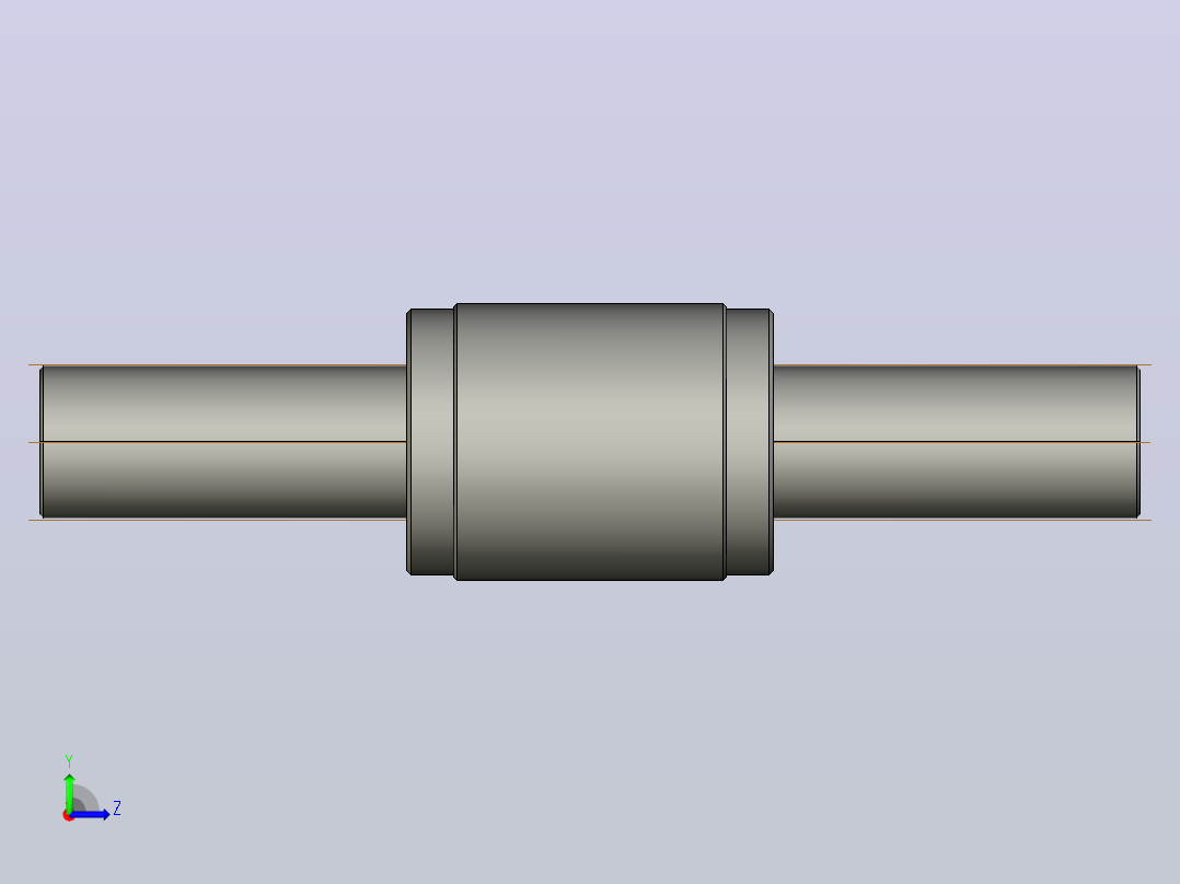 DGZ4040-1.8x4滚珠丝杆3D模型左视图