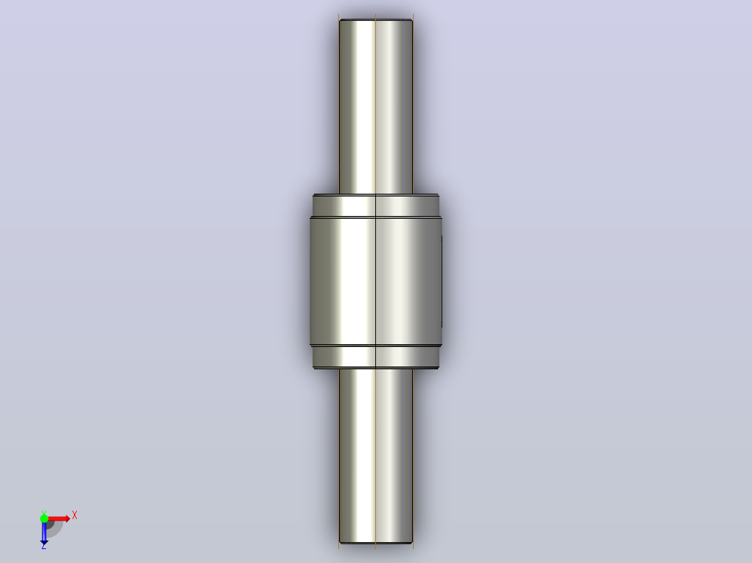 DGZ4040-1.8x4滚珠丝杆3D模型俯视图