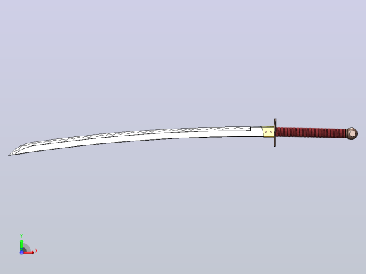 2武士刀前视缩略图