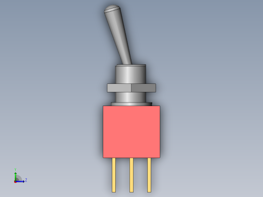 192C开关2MS2T1B1M1RE拨动开关左视缩略图
