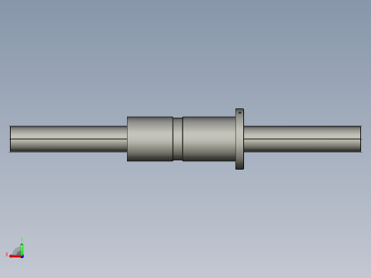 DKFZD6325-4滚珠丝杆3D模型后视缩略图