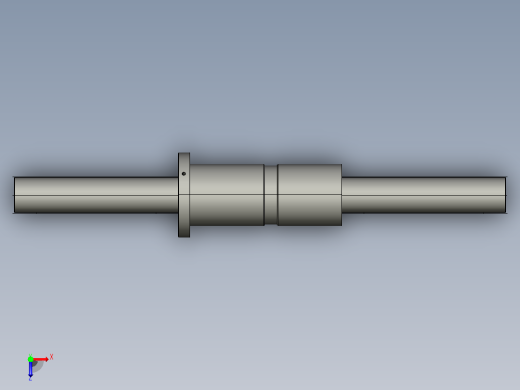 DKFZD6325-4滚珠丝杆3D模型俯视缩略图