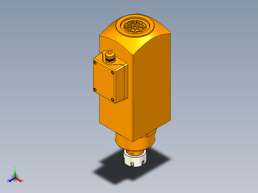 5360B-ER32木工高精雕铣系列手动换刀电主轴[SFM5360B-06-2.2KW-TMP-ER32]主视图