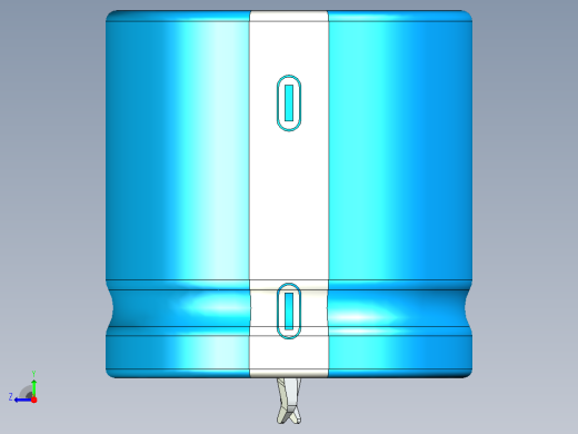 30 x30蓝白底片电解电容器右视缩略图