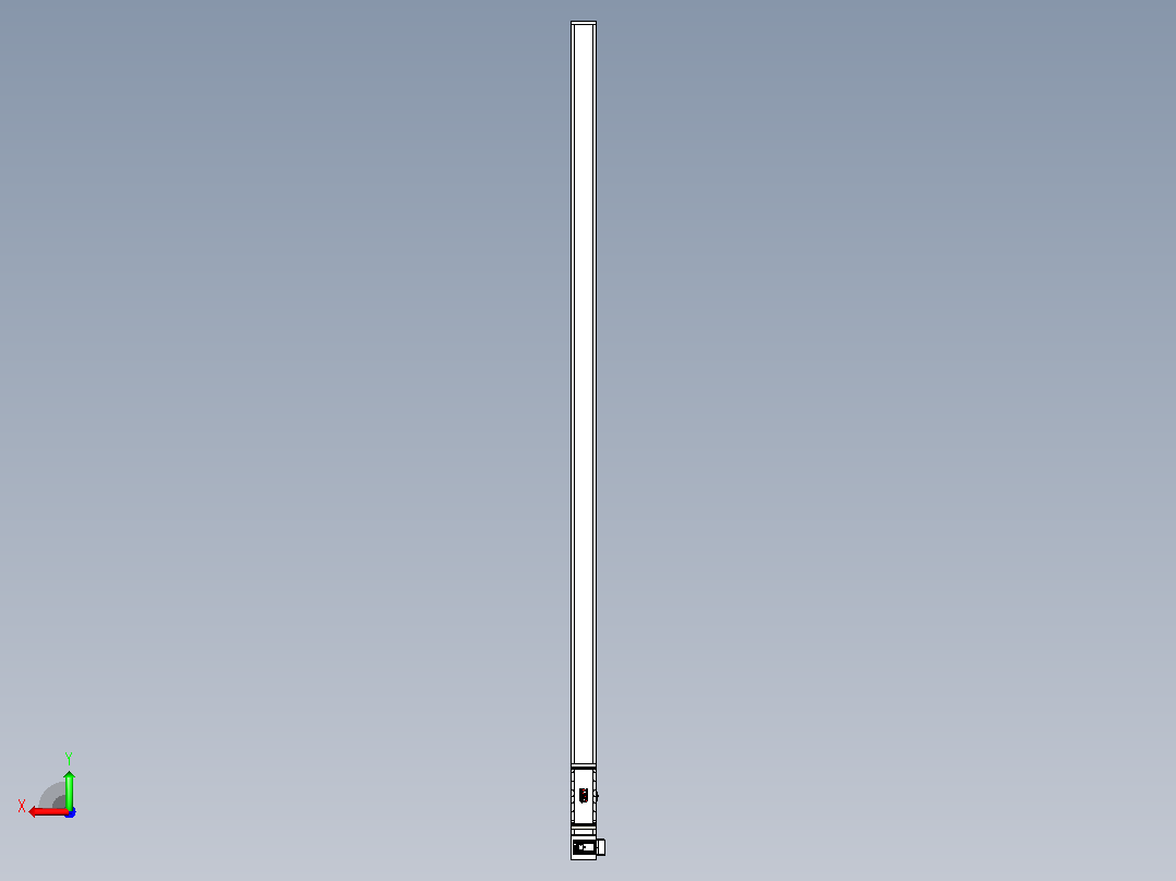 伺服电机集成皮带传动直线执行器TPA-OCB-140-256-L3950-RU-P75-N3后视图