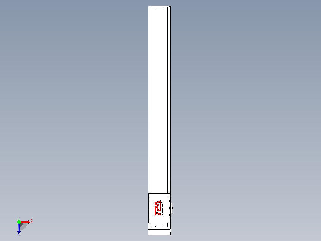滚珠丝杠直线轴带导轨全封闭TPA-HCR-110D-1610C-L900-MP-Y-P40-N3俯视图
