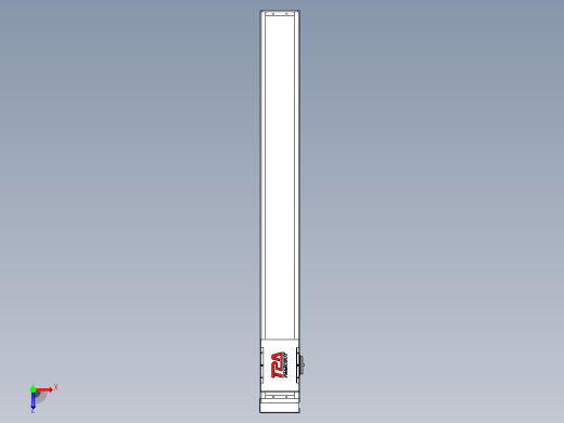 滚珠丝杠直线轴带导轨全封闭TPA-HCR-110D-1610C-L900-MP-Y-P40-N3俯视缩略图