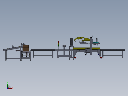 装箱称重封箱流水线前视缩略图
