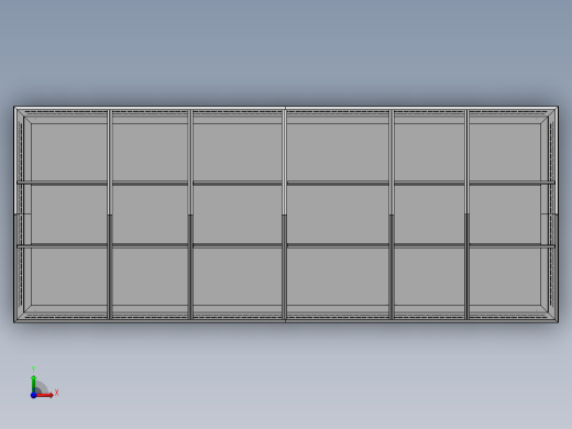 1600KVA箱变3D（sw16可编辑+cad）前视缩略图