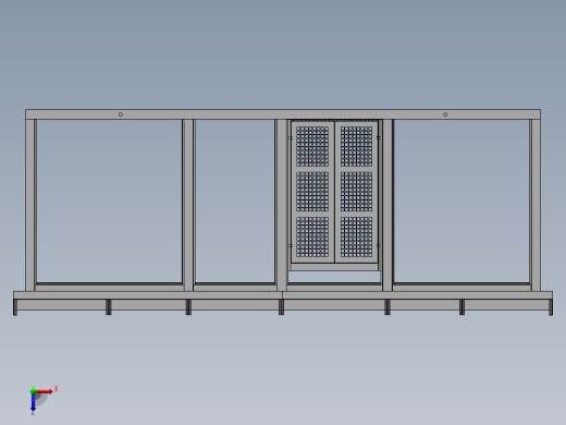1600KVA箱变3D（sw16可编辑+cad）俯视缩略图
