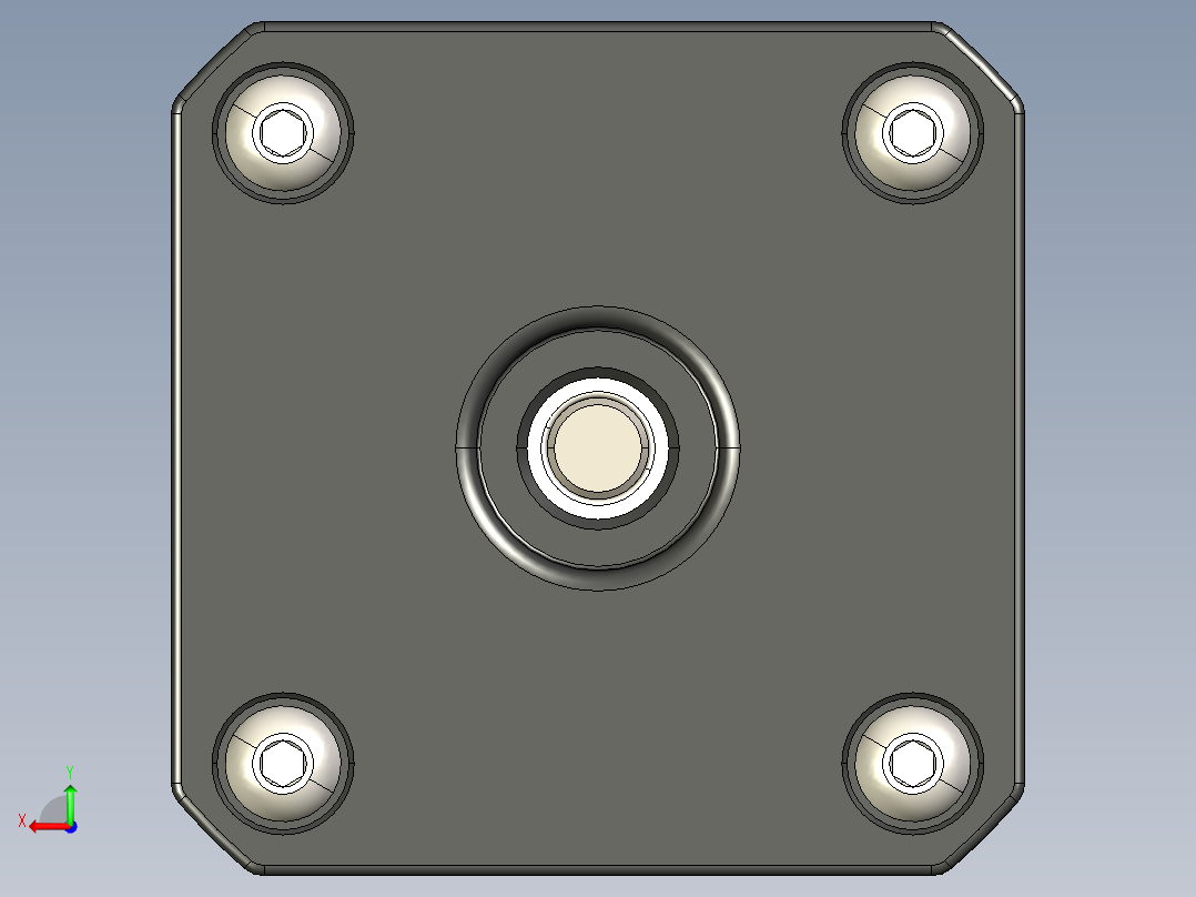 NEMA 17步进电机后视图