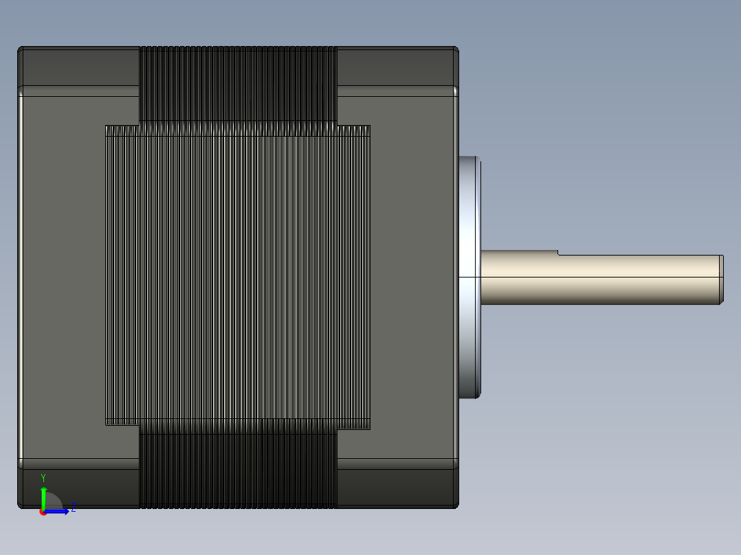 NEMA 17步进电机左视图