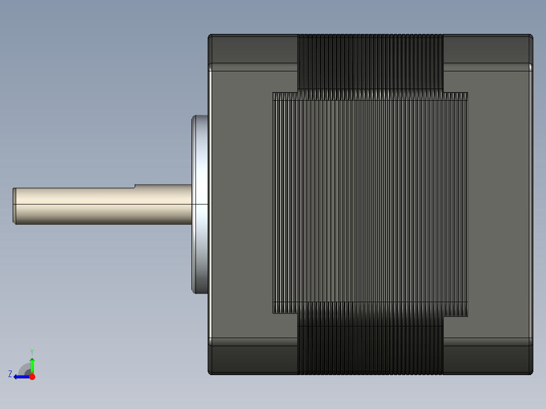 NEMA 17步进电机右视图